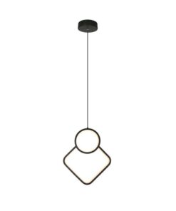 Lampadario LED a Sospensione 12W dal Design Moderno 28*196m Colore Nero 3000K SKU-14998