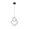 Lampadario LED a Sospensione 12W dal Design Moderno 28*196cm Colore Nero 4000K SKU-14999 - ASDSHOP
