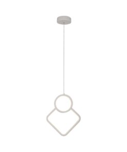 Lampadario LED a Sospensione 12W dal Design Moderno 28*196cm Colore Bianco 4000K SKU-15338