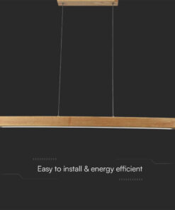 Lampadario LED a Sospensione 12W Colore Legno 4000K SKU-23100 - immagine 5