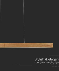 Lampadario LED a Sospensione 12W Colore Legno 4000K SKU-23100 - immagine 6