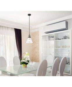 Lampadario A Sospensione Campana in Vetro Attacco E27 Colore Trasparente SKU-3738 - immagine 4