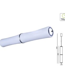 Lampada Led A Sospensione Moderno Forma 2 Canne Bambu Verticale D125X890mm 32W 3000K Dimmerabile Triac Dimmer SKU-3981