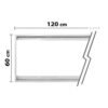 Struttura Telaio Supporto Montaggio Pannello Led 120X60cm