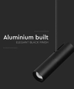 Lampada a Sospensione Attacco GU10 Struttura Telescopica Rigida Regolabile 830mm*1170mm Dimensioni spot :60*220MM Nero SKU-7573 - immagine 6