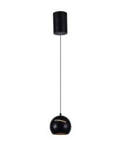 Lampadario LED a Sospensione 8.5W 850lm a Forma di Campana Colore Nero D120mm 3000K SKU-7998
