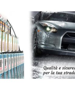 Espositore Da Parete Muro Per Spazzole Tergicristallo Auto Con Totale 9 Ganci