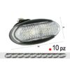 10 Pezzi Fanali Laterali LED 12V 24V Rosso Luce Ingombro Cortesia Targa Camper - ASDSHOP