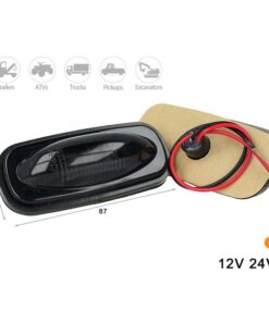 Kit Luci Fanali Fume Colore Arancione 24V 12V Luce Ingombro Cortesia Cupola Cappa Del Camion Bus Barca - immagine 3