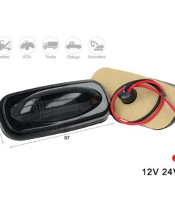 Kit Luci Fanali Fume Colore Rosso 24V 12V Luce Ingombro Cortesia Cupola Cappa Del Camion Bus Barca - immagine 3