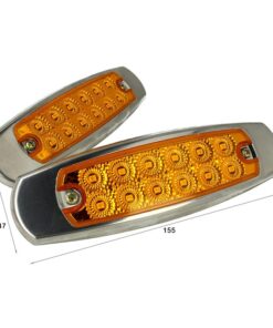 Kit Luci Fanali Arancione 24V 12V Luci Ingombro Cortesia Targa Cupola Cappa Del Camion Bus Barca Furgone