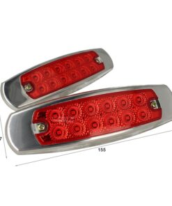 Kit Luci Fanali Rosso 24V 12V Luci Ingombro Cortesia Targa Cupola Cappa Del Camion Bus Barca Furgone