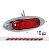 10 Pezzi Fanali Laterali LED 12V 24V Rosso Luce Ingombro Cortesia Targa Camper Barca - ASDSHOP