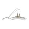 Kit Staffa Per il Fissaggio a Sospensione della Plafoniera Led Tri Proof TL1560N e Profilo Alluminio BA1732 - ASDSHOP