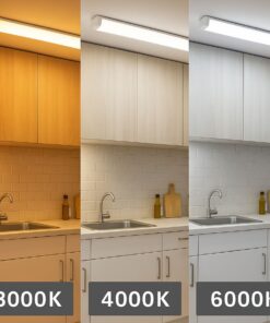 Plafoniera LED Prisma CCT, Regletta Led 60cm 24W 3200LM 220V, Barra Led Da Soffitto, 600X75X30mm - immagine 5
