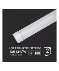 Alternative view of Plafoniera LED Prismatica 20W 60cm Da Soffitto 120LM/W 6400K IP20 Con Chip Samsung Garanzia 5 Anni SKU-664
