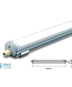 Plafoniera Led 60cm 18W 220V Bianco Neutro 4000K IP65 Tri Proof Led Lamp Light SKU-216283 - immagine 3