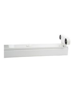 Alternative view of Porta Lampada Plafoniera Per Doppio 2 Tubi Led T8 da 60cm Interno Non Impermeabile IP20