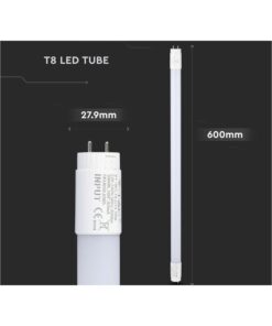 Alternative view of Tubo LED T8 G13 60cm 9W 850lm Nanoplastica non Ruotabile, Disponibili 3000K 4000K 6500K (Bianco Caldo 3000K)
