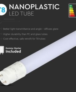 Tubo LED T8 18W G13 120cm 1850LM in Nanoplastica Incluso Starter Alimentazione da Un Lato SKU-216263, Disponibili 3000K 4000K 6400K (Bianco Caldo 3000K) - immagine 5