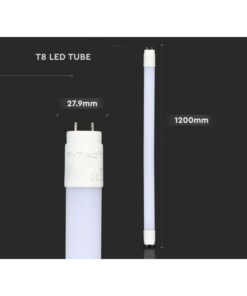Alternative view of Tubo LED T8 18W G13 120cm 1850LM in Nanoplastica Incluso Starter Alimentazione da Un Lato SKU-216263, Disponibili 3000K 4000K 6400K (Bianco Freddo 6500K)