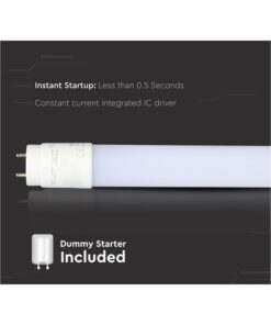 Tubo LED T8 G13 120cm 12W 1920lm 160lm/W Nanoplastica, Disponibili 4000K 6400K (Bianco Neutro 4000K) - immagine 3