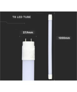 Tubo LED T8 G13 120cm 12W 1920lm 160lm/W Nanoplastica, Disponibili 4000K 6400K (Bianco Neutro 4000K) - immagine 4