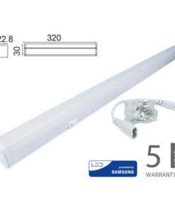 Plafoniera Tubo Led T5, Regletta Led 30cm 4W Neutro 4000K Lineare Raccordabile Allungabile Chip Smd Samsung SKU-21690
