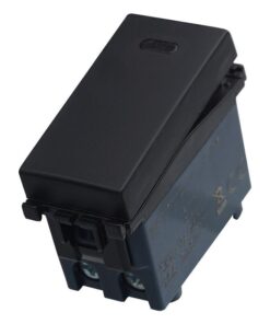 Alternative view of Serie Civile ETTROIT Nero Compatibile Con Vimar Arke (Interruttore Unipolare 1P 16A)