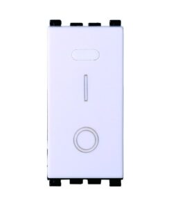 Serie Civile ETTROIT Bianco Compatibile Con Vimar Arke (Interruttore Bipolare 2P 16A)