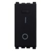 Serie Civile ETTROIT Nero Compatibile Con Vimar Arke (Interruttore Bipolare 2P 16A)