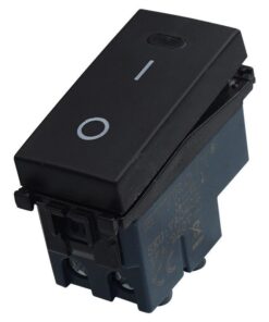 Serie Civile ETTROIT Nero Compatibile Con Vimar Arke (Interruttore Bipolare 2P 16A) - immagine 3