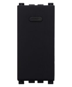 Serie Civile ETTROIT Nero Compatibile Con Vimar Arke (Invertitore 1P 16A)
