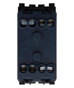 Alternative view of Serie Civile ETTROIT Nero Compatibile Con Vimar Arke (Pulsante Doppio Saliscendi 1P+1P)