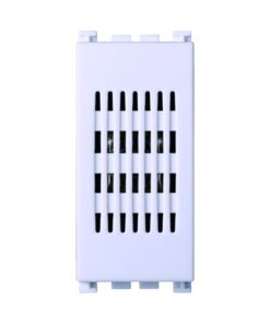 Serie Civile ETTROIT Bianco Compatibile Con Vimar Arke (Ronzatore 220V)