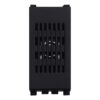 Serie Civile ETTROIT Nero Compatibile Con Vimar Arke (Ronzatore 220V) - ASDSHOP