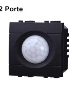 Serie Civile ETTROIT Nero Compatibile Con Vimar Arke (Sensore Movimento PIR Timer 2M) - immagine 3