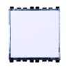 Serie Civile ETTROIT Bianco Compatibile Con Vimar Arke (Pulsante Targa Portanome 2M) - ASDSHOP
