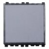 Serie Civile ETTROIT Nero Compatibile Con Vimar Arke (Pulsante Targa Portanome 2M) - ASDSHOP