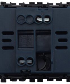 Alternative view of Serie Civile ETTROIT Nero Compatibile Con Vimar Arke (Pulsante Targa Portanome 2M)