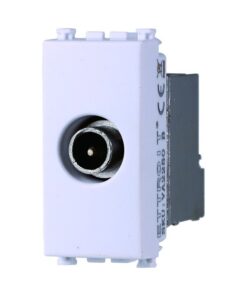 Serie Civile ETTROIT Bianco Compatibile Con Vimar Arke (Presa TV Terminale Maschio) - immagine 3