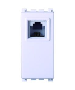 Serie Civile ETTROIT Bianco Compatibile Con Vimar Arke (Presa Telefonica RJ11)