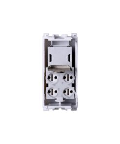 Alternative view of Serie Civile ETTROIT Bianco Compatibile Con Vimar Arke (Presa Telefonica RJ11)