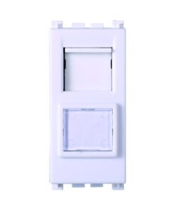 Serie Civile ETTROIT Bianco Compatibile Con Vimar Arke (Presa Dati RJ45 CAT5E)