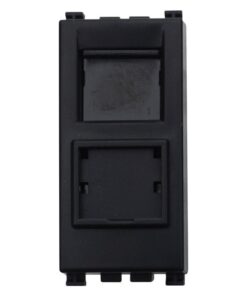 Alternative view of Serie Civile ETTROIT Nero Compatibile Con Vimar Arke (Presa Dati RJ45 CAT5E)
