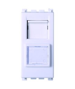 Serie Civile ETTROIT Bianco Compatibile Con Vimar Arke (Presa Dati RJ45 CAT6)