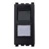 Serie Civile ETTROIT Nero Compatibile Con Vimar Arke (Presa Dati RJ45 CAT6)