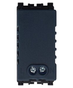 Serie Civile ETTROIT Nero Compatibile Con Vimar Arke (Presa USB) - immagine 3