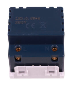 Serie Civile ETTROIT Bianco Compatibile Con Vimar Arke (Luce Emergenza LED 2M 6000K) - immagine 3