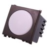 Serie Civile ETTROIT Nero Compatibile Con Vimar Arke (Luce Emergenza LED 2M 6000K)
